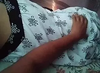 My sleeping desi wife mou has her big ass exposed... oh no!