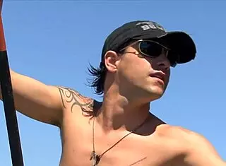 i lickin her big tits durin double penetration outdoors