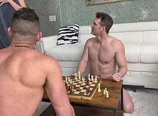 beautiful blonde takes two monster cocks at once 😈