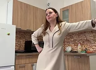 stepmother fucks stepson without panties in pov