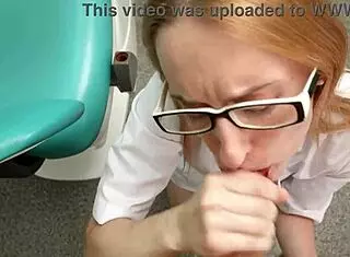 Want dentist on knees sucking cock for facial cumshot in hospital?