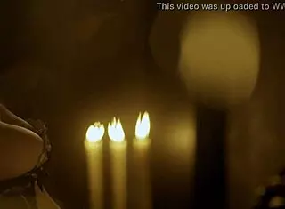 eva green in romantic hardcore scene with intense passion