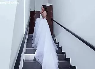 Lena Coxx slammed by monster cocks intensely.