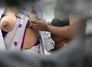 Indian Doctor With Huge Tits Satisfies Desire With Patient's Ass