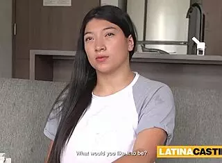 Massive Boobs Latina Babe Titty Fucked At Amateur Casting