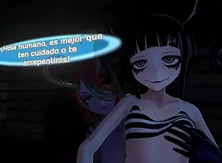 monster girl island halloween special where elf woman satisfies cock with neko sister and slimer girl dominates me