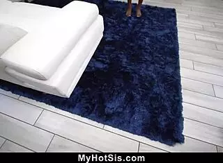 stepbrother gets stepsis to share her black body with frat guys.