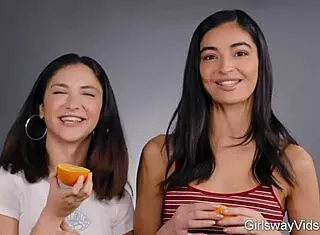 Watch These Sexy Erotic Lesbian Teens 18+ Kissing?