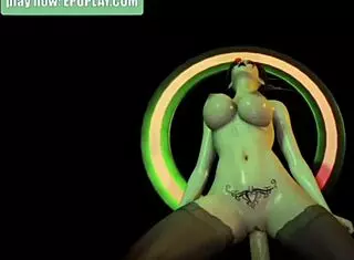 Big Boobs Riding a Monster Cock