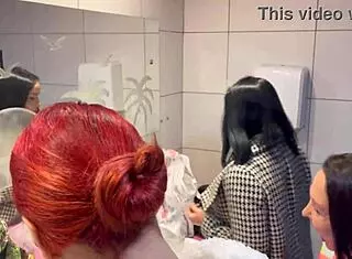 bar with panties hanging from ceiling where milf gets creampie