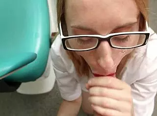 Want dentist on knees sucking cock for facial cumshot in hospital?