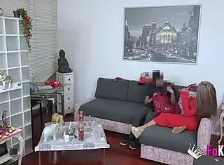 Colombian Mom Vanessa Deflowers 18-Year-Old Nico In Rough Cowgirl Riding