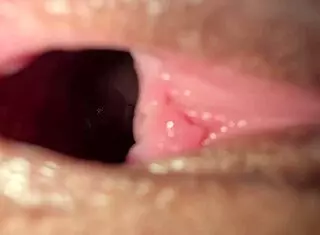 Beautiful 18-year-old girl shows wide open pussy internal. Cute and inviting! 😘