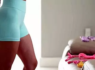 Pretty Blonde Taylor Wild Changes into Lingerie Roughly