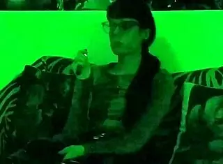 Beth Kinky Smokes As Goth Domina