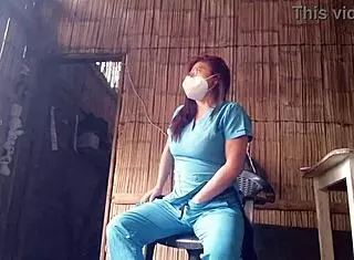 I Just Came Back from Work at the Hospital and Have to Masturbate for Sex Desire - Real Nurse Porn