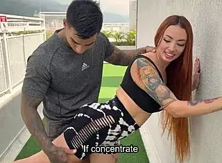 Muscular Coach Fucks His Student Outdoors