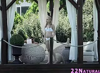 Gorgeous blonde SWALLOWS monster cock so horny!