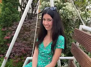 Hottie lost the game and walked on the street - cumwalk