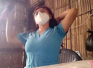 I Just Came Back from Work at the Hospital and Have to Masturbate for Sex Desire - Real Nurse Porn