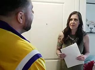 Annoying Neighbor Rides Cowgirl While Hubby Is Away