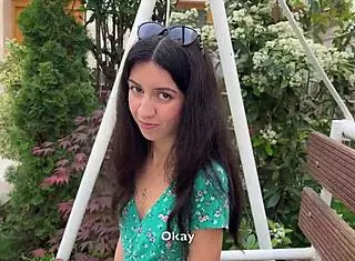 Hottie lost the game and walked on the street - cumwalk