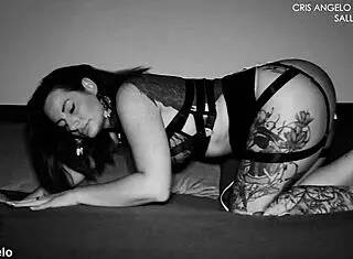 cris angelo seduces sally in homemade nylon