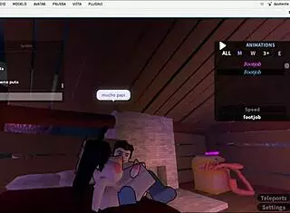 Cute milf gives footjob to daddy