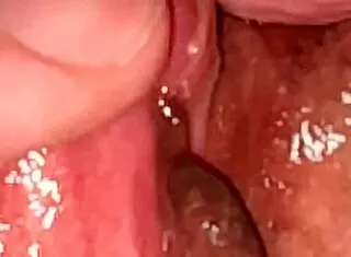 Amateur pink pussy licked and masturbated 132 days after virginity 😊