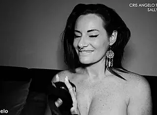 cris angelo seduces sally in homemade nylon