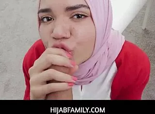 Arab Teen 18+ Stepsister Naudi Nala Begs for Loan