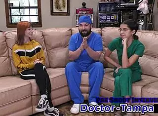 Dr Tampa's First Gyno Exam for Ditria Rose in Florida