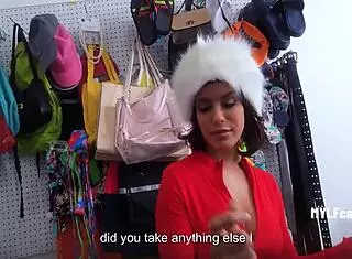 Milf's Card Declined, Cop Fucks Her on Desk