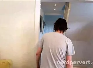 Valentina Bianco rides on sofa