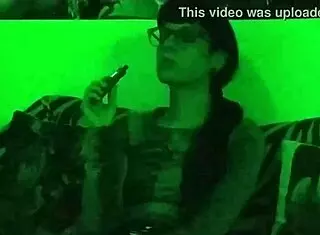 Beth Kinky Smokes As Goth Domina