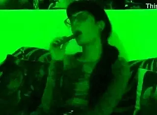 Beth Kinky Smokes As Goth Domina