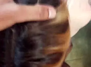 Blonde Slut Sucks Friend's Cock Too Hard