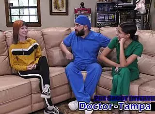 Dr Tampa's First Gyno Exam for Ditria Rose in Florida