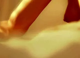 in bedtime story, she gets huge cumshot after blowjob