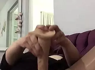 mature woman enjoys intense masturbation