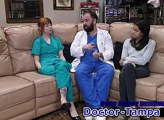 Dr Tampa's First Gyno Exam for Ditria Rose in Florida