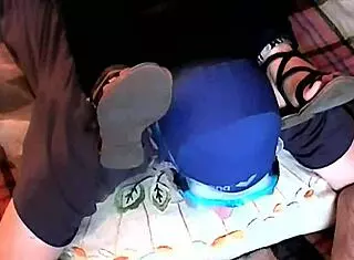 Teased By Roberta's Strong Foot Odor In Leather Domination