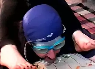 Teased By Roberta's Strong Foot Odor In Leather Domination