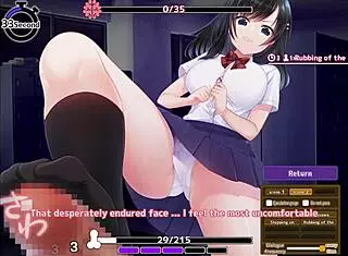 Hentai game with big tits footjob