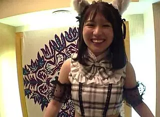 Hikari creampied by rich customer in cosplay sex