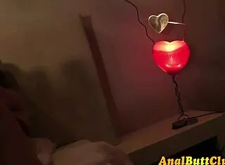 Kinky slut intensely masturbates with anal gaping