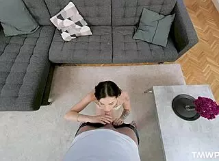 Clara Mia Offers Money Back with Blowjob on POV