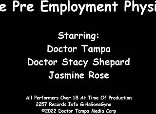 Emotional Pre-Employment Physical with Jasmine Rose Tickling
