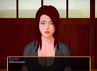 in my new family 377, i'm exploring big tits and ass with redhead