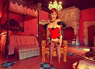 Granny Carmen's Dildo Orgasms in Christmas Fun